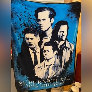 Supernatural Join The Hunt Throw Blanket
